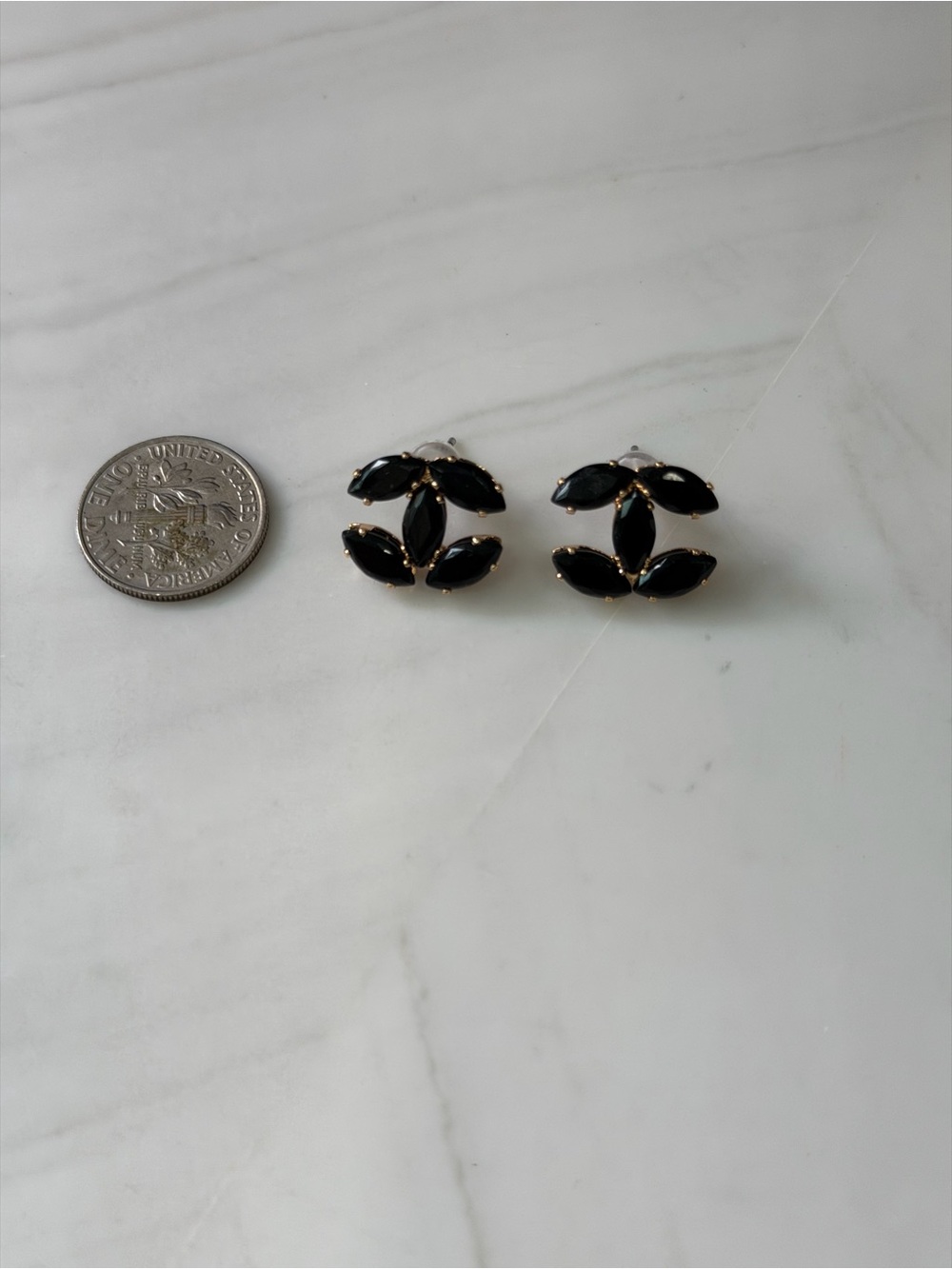 Classic Black  Stud Earrings